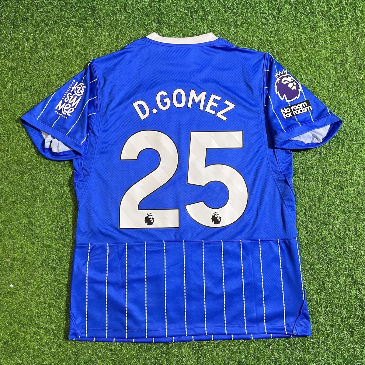 Maillot de football domicile bleu Brighton 2026/2027 nouvelle saison Diego Gomez n° 25