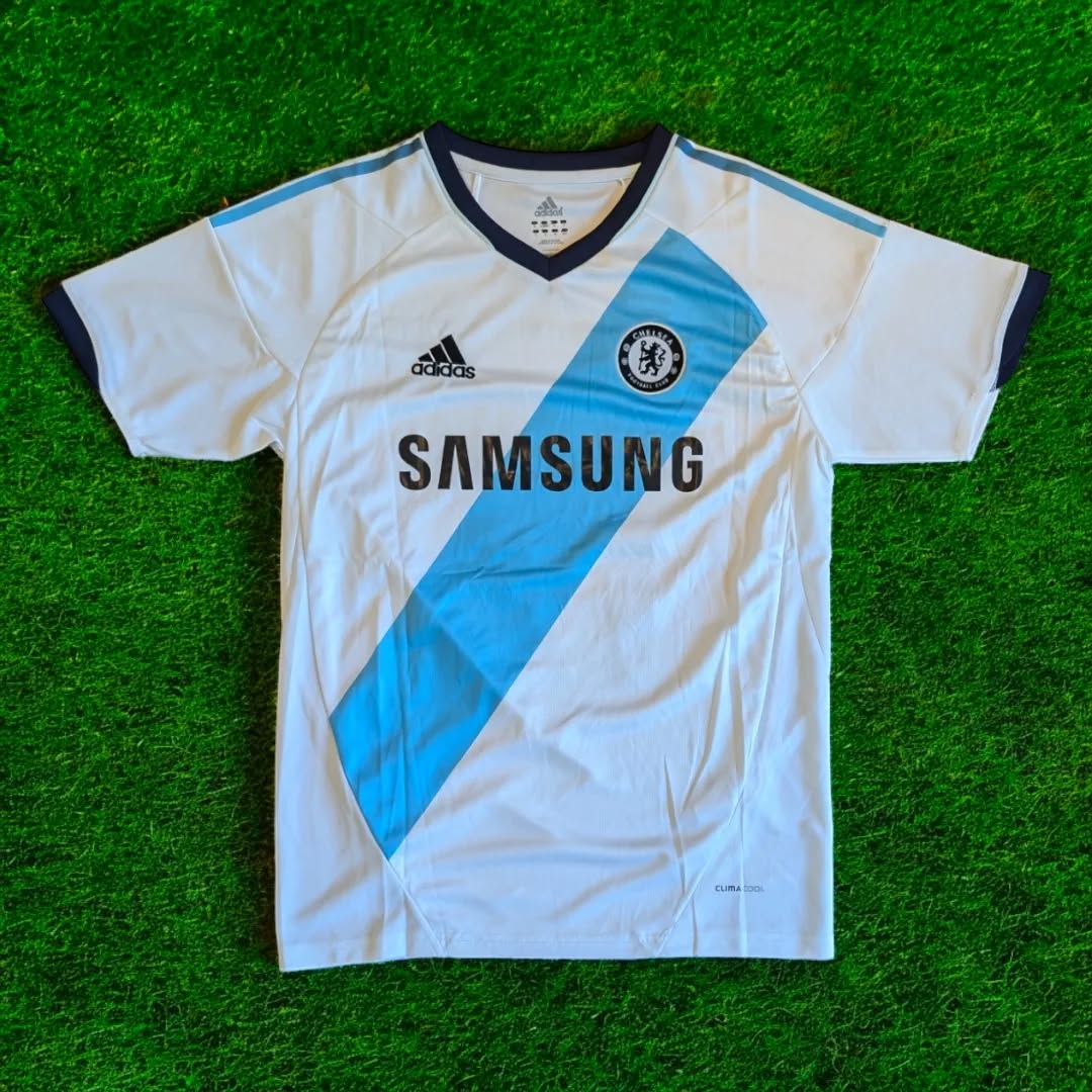 Chelsea 2012/13 White Retro Football Jersey – Eden Hazard