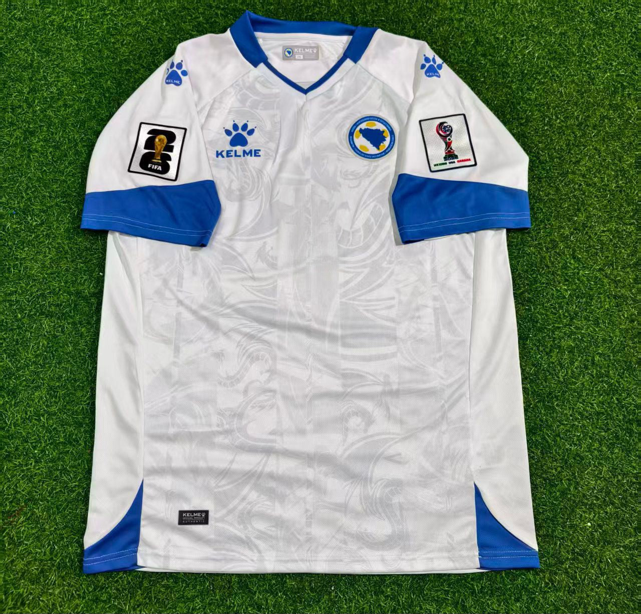Sead Kolasinac Bosnia and Herzegovina 2026 World Cup Away White Football Jersey