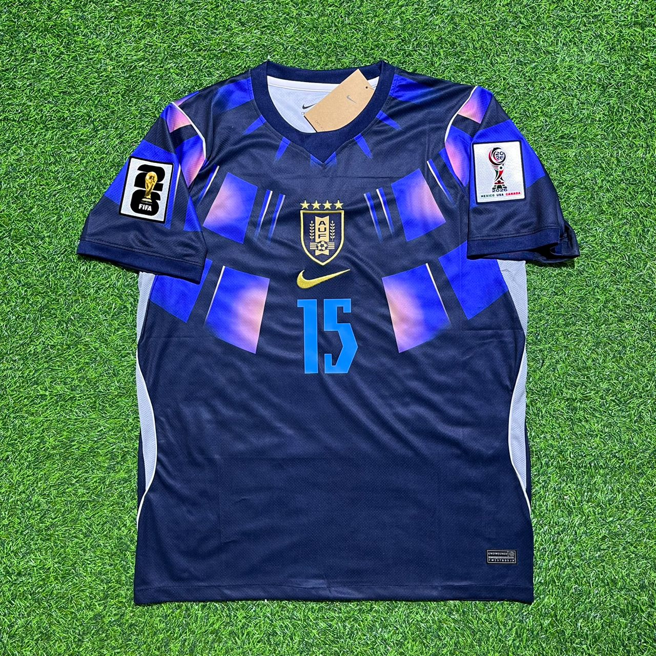 Federico Valverde #15 Uruguay 2026 World Cup Football Jersey