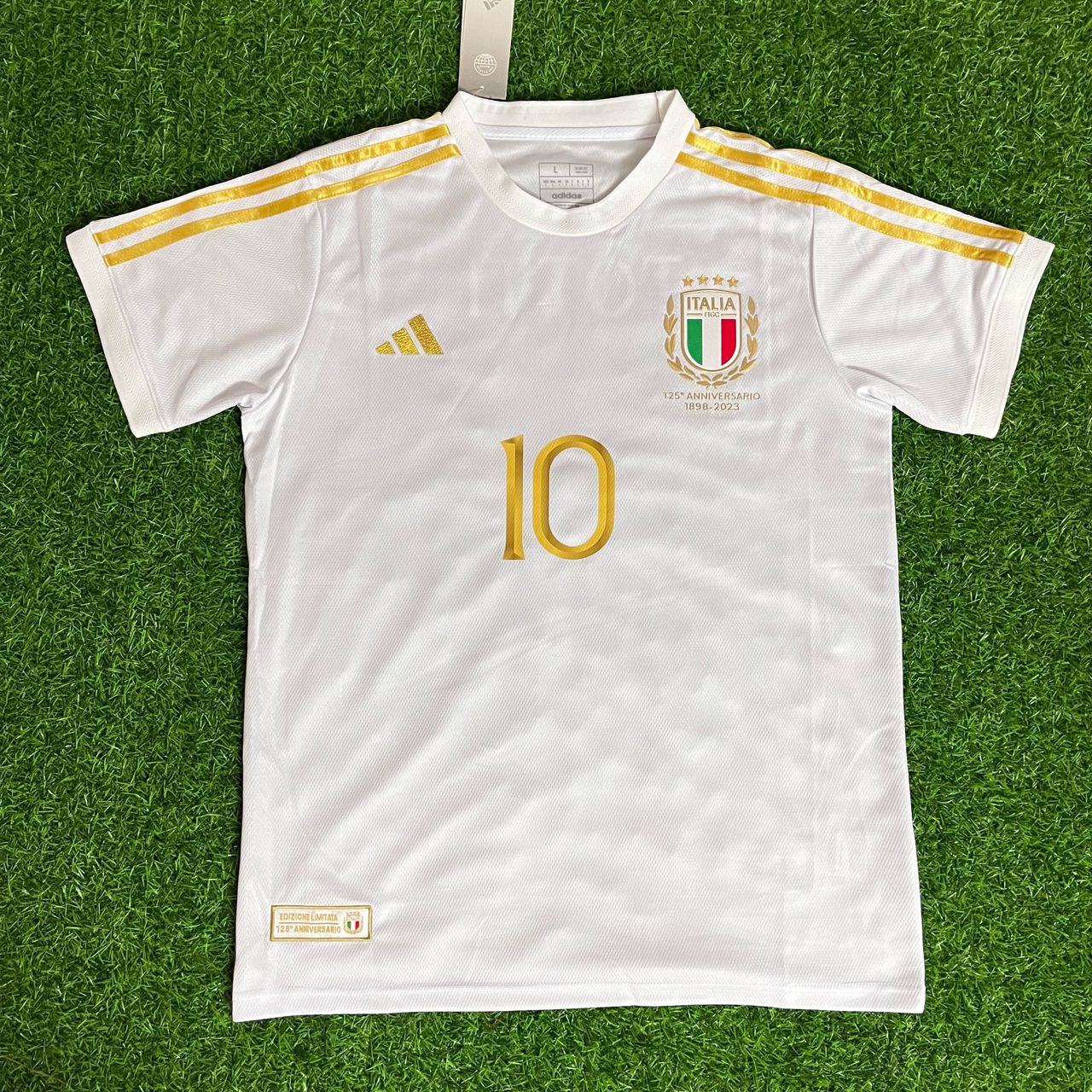 Francesco Totti 10 - Italien Weiß Jubiläums Trikot Fußball Trikot