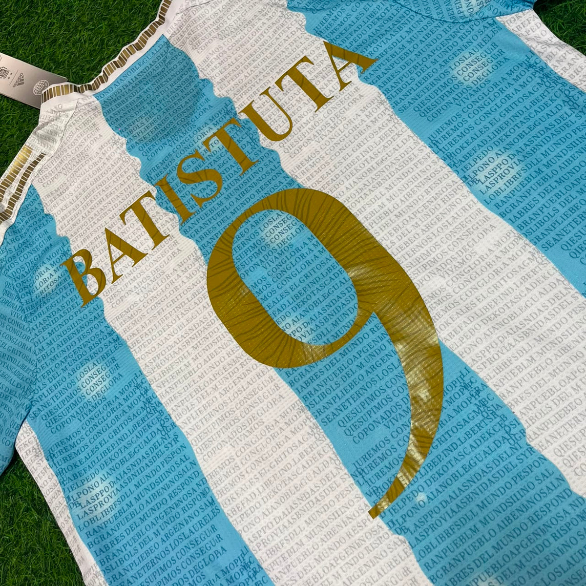 Argentina Commemorative Anniversary Football Jersey – Gabriel Batistuta