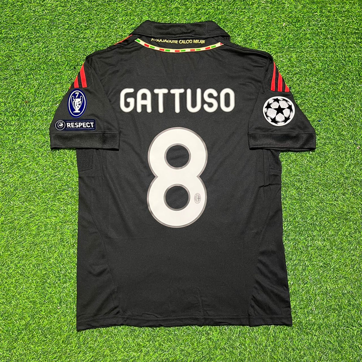 Gennaro Gattuso 8 - Troisième tenue de l'AC Milan 2011/12 Maillot rétro Maillot Trikot Maillot de football