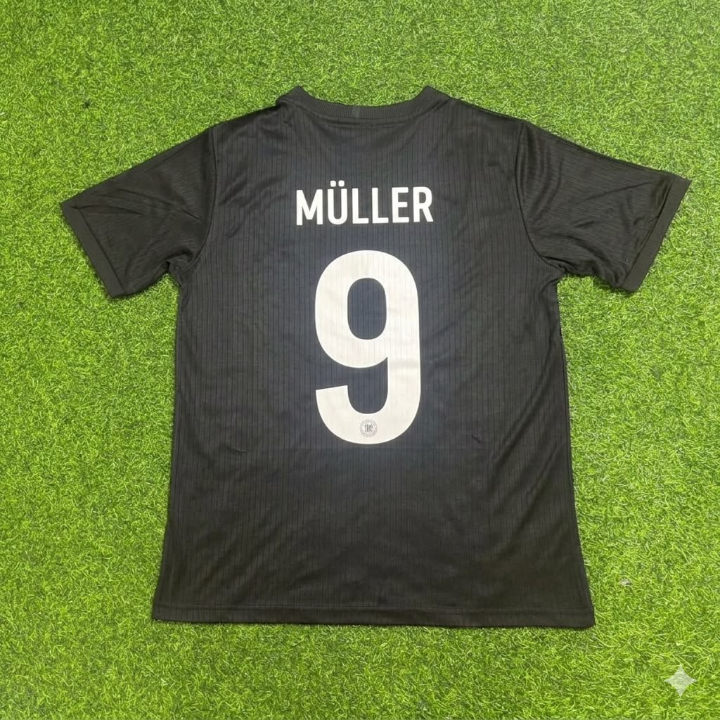 Gerd Müller Germany 125 Years Special Black Football Jersey