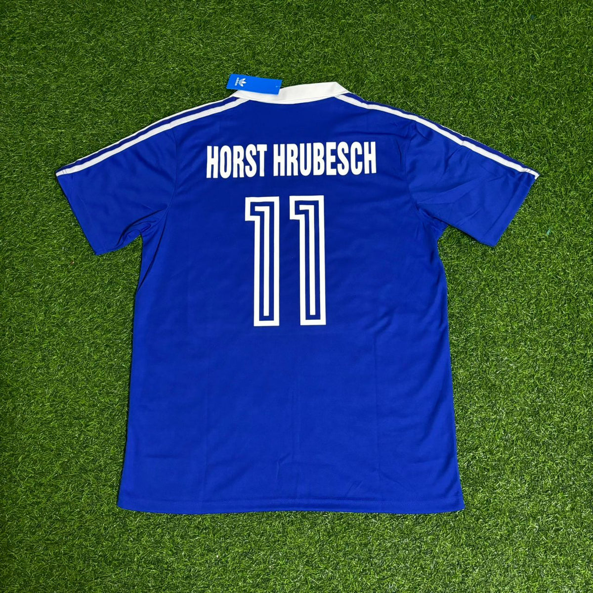 Horst Hrubesch Hamburger SV 1979/80 Blaues Heimtrikot Retro-Fußballtrikot