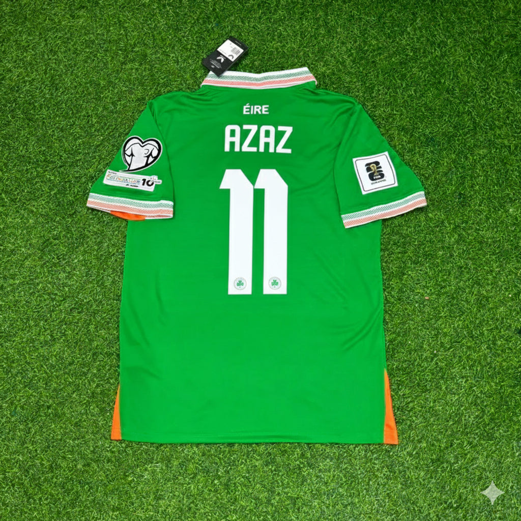 Finn Azaz Irland Eire Grünes Nationalmannschafts-Fußballtrikot-Set