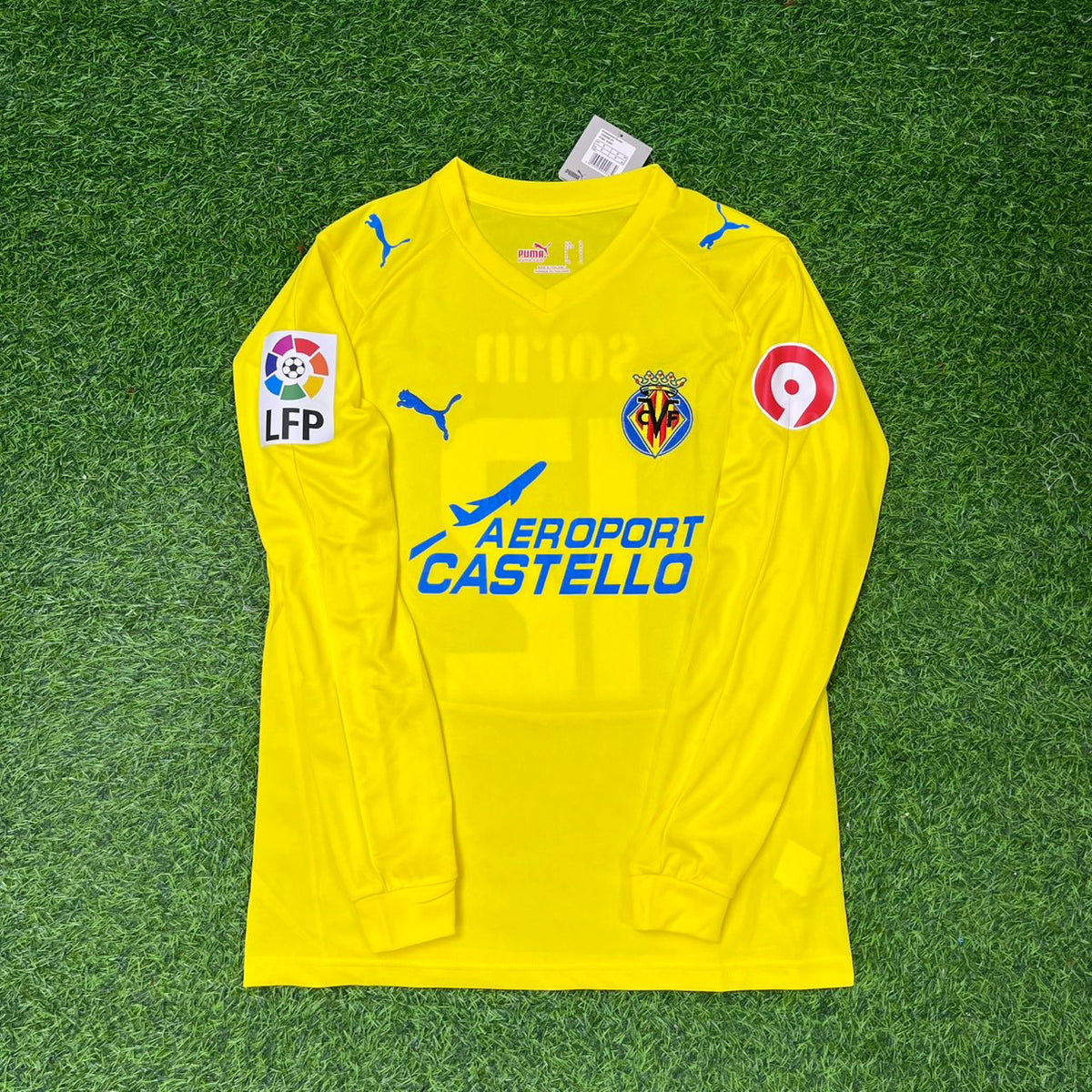Juan Pablo Sorin Villarreal 2008-2009 Long Sleeve Retro Football Jersey