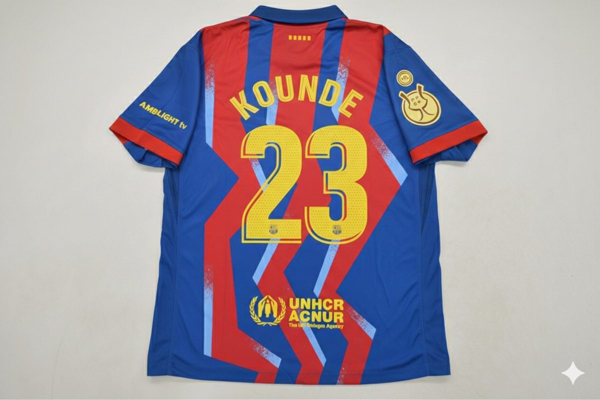 Jules Kounde 23- Maillot de la Supercoupe d’Espagne du FC Barcelone 2026