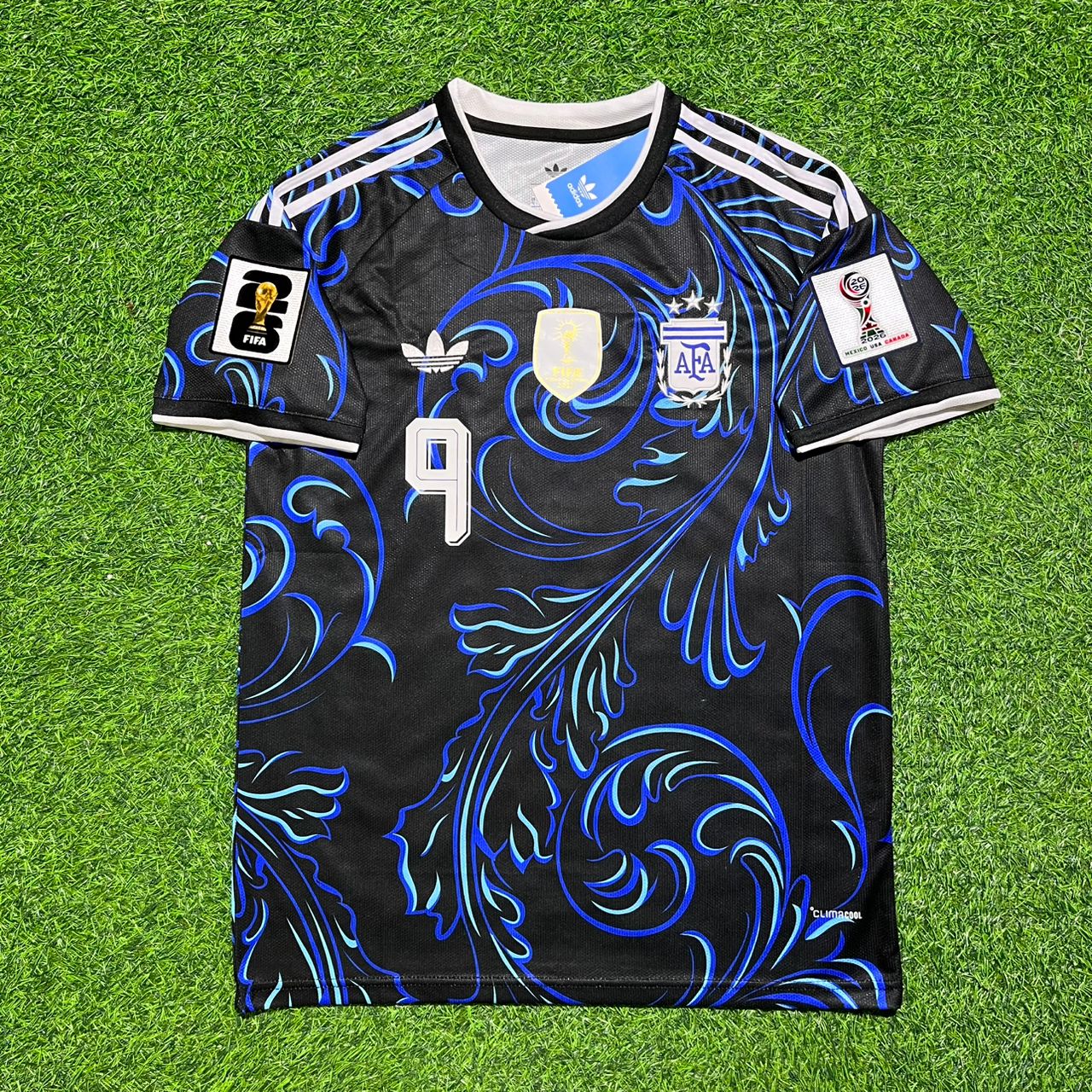Julián Álvarez #9 Argentina 2026 World Cup Away Blue Jersey
