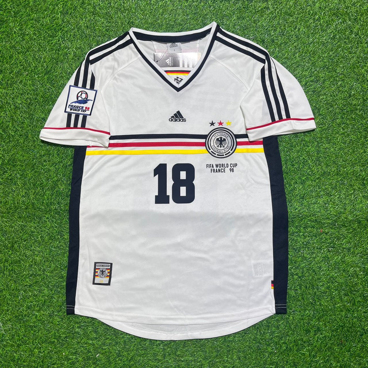 Deutschland WM 1998 Retro-Fußballtrikot – Jürgen Klinsmann