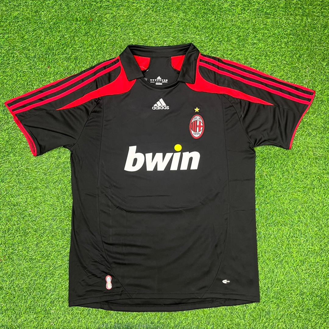 AC Milan 2007/08 Schwarzes Retro-Ausweichtrikot – Filippo Inzaghi