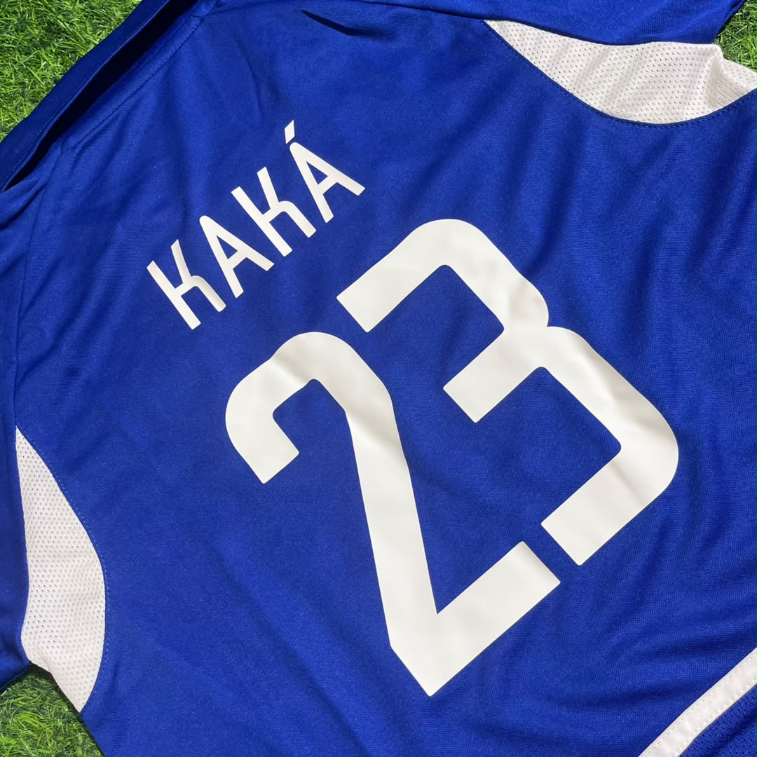 Kaka Leite Brazil 2002 World Cup Retro Football Jersey Kit