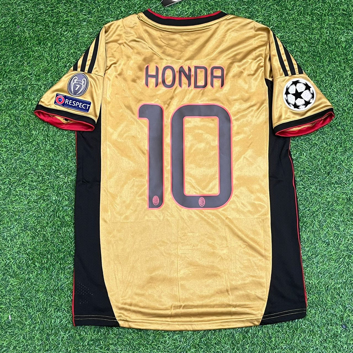 Keisuke Honda - AC Milan 2013/2014 Camiseta Retro Roja y Negra Trikot Maglia