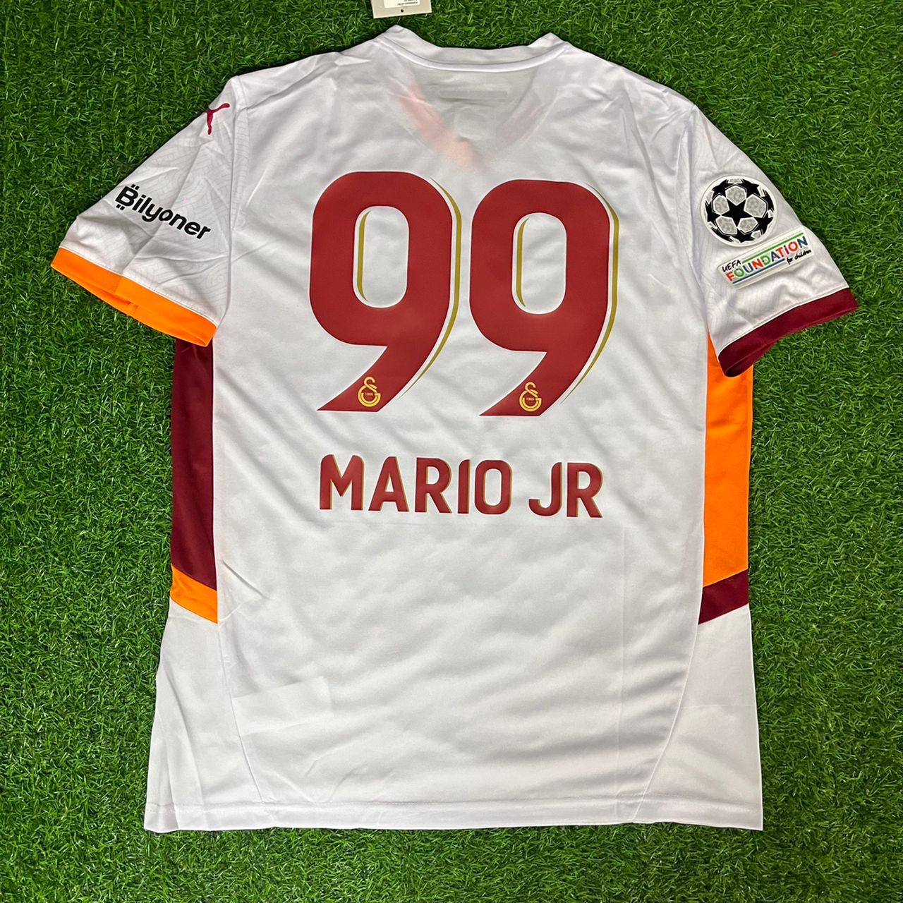 Galatasaray Mario JR Lemina 2025 Weißes Trikot Fußballtrikot