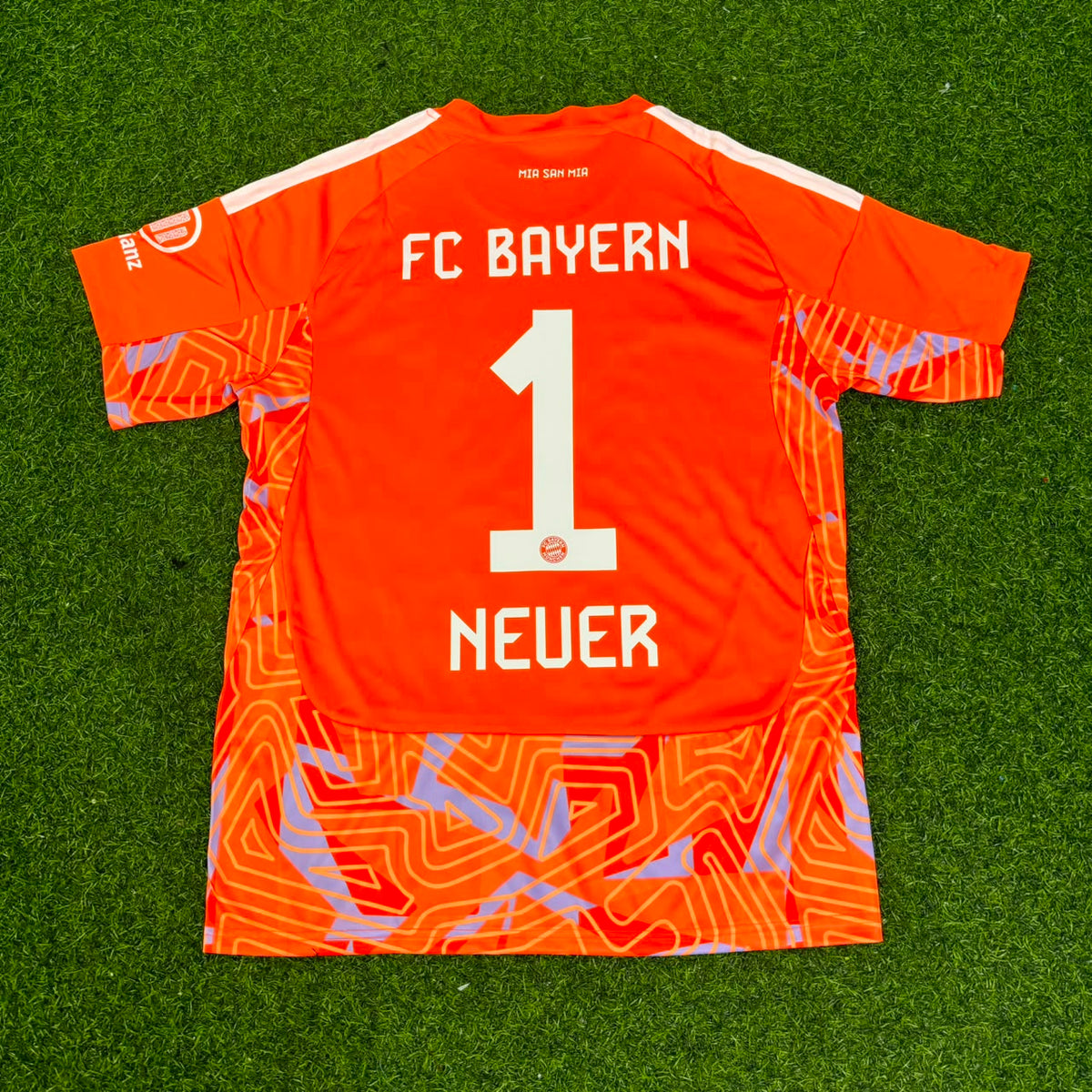 Manuel Neuer Bayern Munich Orange Goalkeeper Football Trikot Jersey