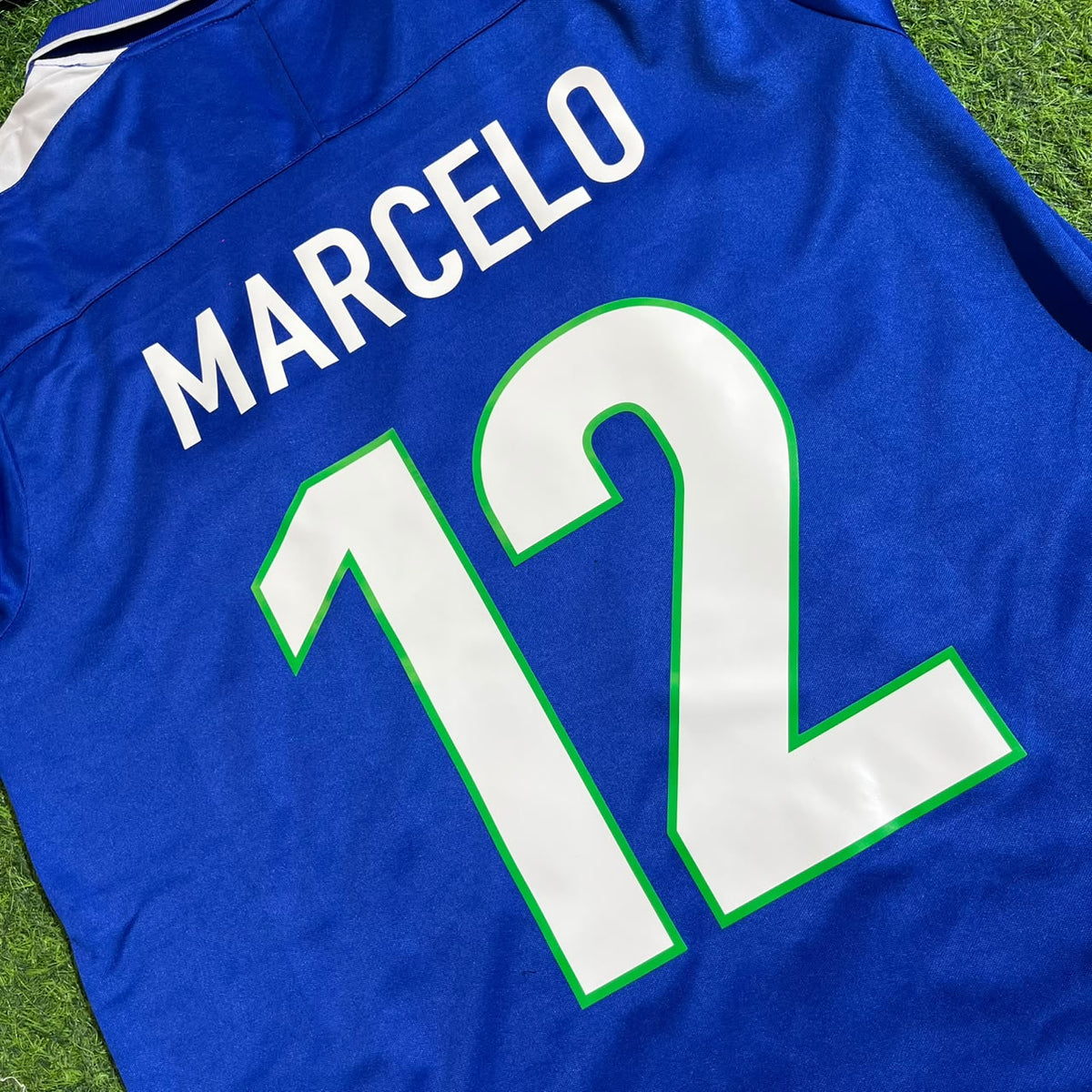 Marcelo Brasil Blau Retro Fußballtrikot