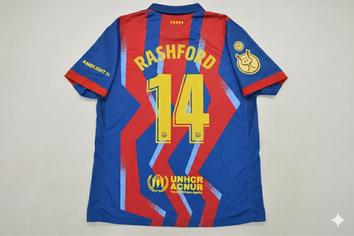 Marcus Rashford 14- Barcelona Supercopa de España 2026 Jersey Trikot Maillot