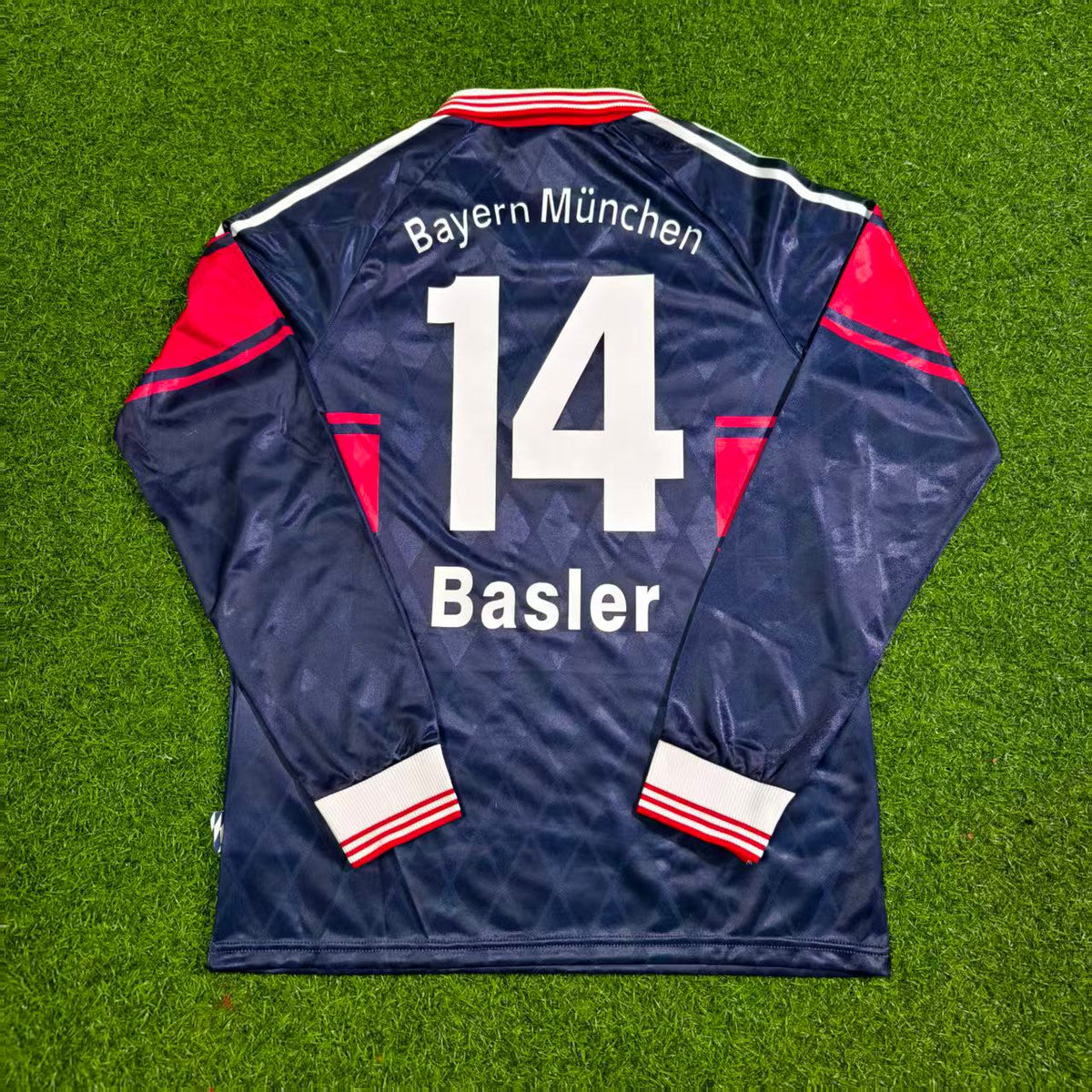 Mario Basler FC Bayern Munich Saison 1997/98 Maillot Rétro Domicile Manches Longues