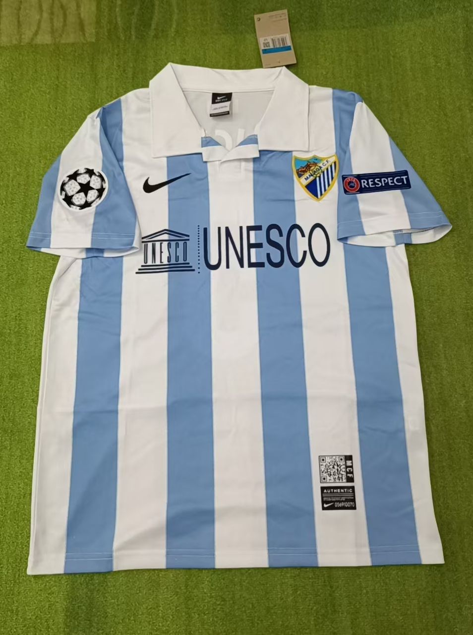 Martin Demichelis Malaga Retro Home Soccer Kit Jersey – | Trikot | Maillot - Camiseta Soccer Shirt