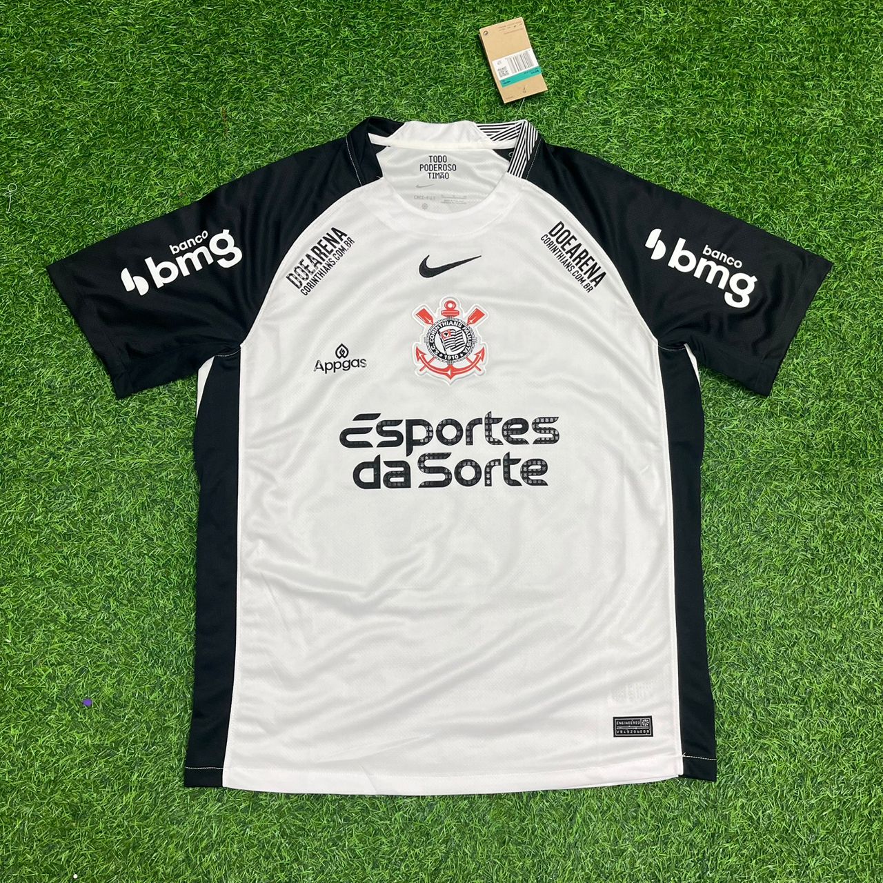 Memphis Depay Corinthians White Black Kit Jersey Trikot Maillot Maglia Camiseta