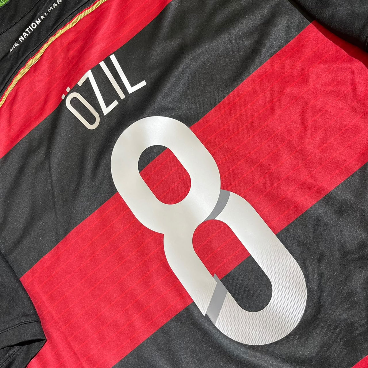 Mesut Özil Germany Deutschland 2014 World Cup Brazil Black Red Retro Jersey Trikot Soccer Shirt