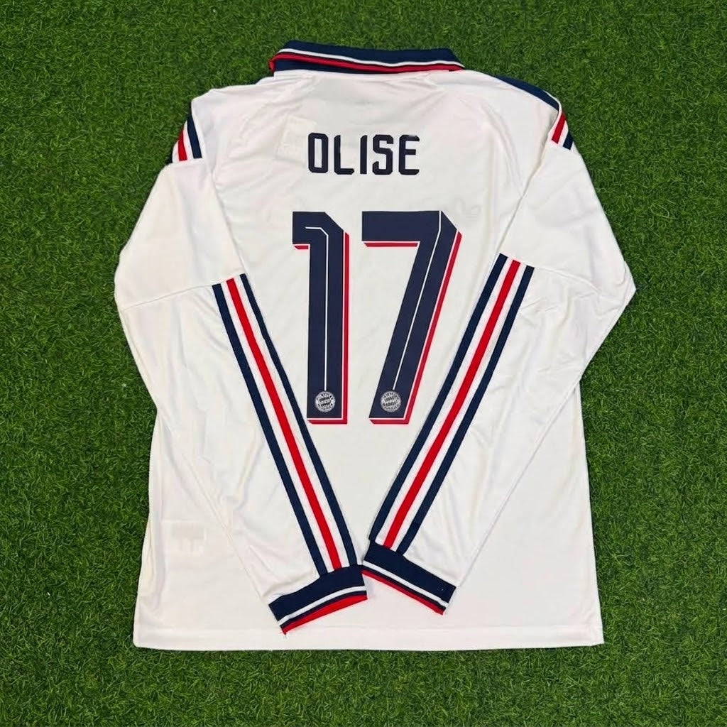 Michael Olise 17 Bayern Munich 2027 Extérieur Manches longues Nouvelle saison Trikot Maillot de football