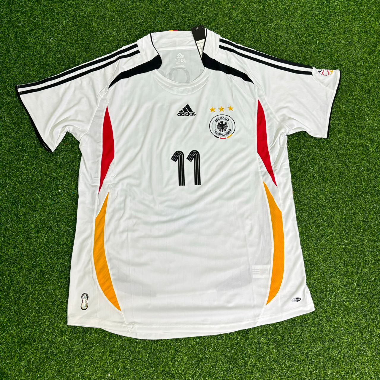 Miroslav Klose Germany 2006 World Cup White Retro Football Jersey Trikot Maillot Soccer Shirt