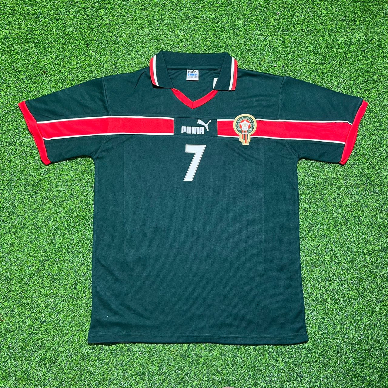 Mustapha Hadji Morocco 1998 Home Season Retro Football Jersey