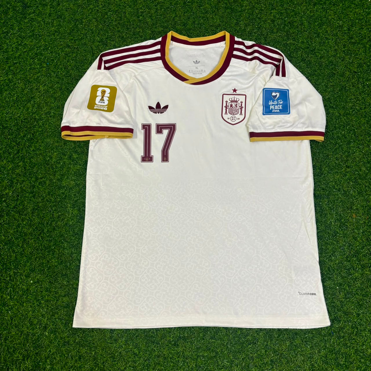 Nico Williams Spain 2026 World Cup Away Football Jersey