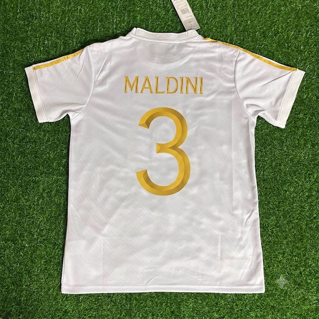 Paolo Maldini - Italie Maillot Commémoratif Blanc Maillot de football