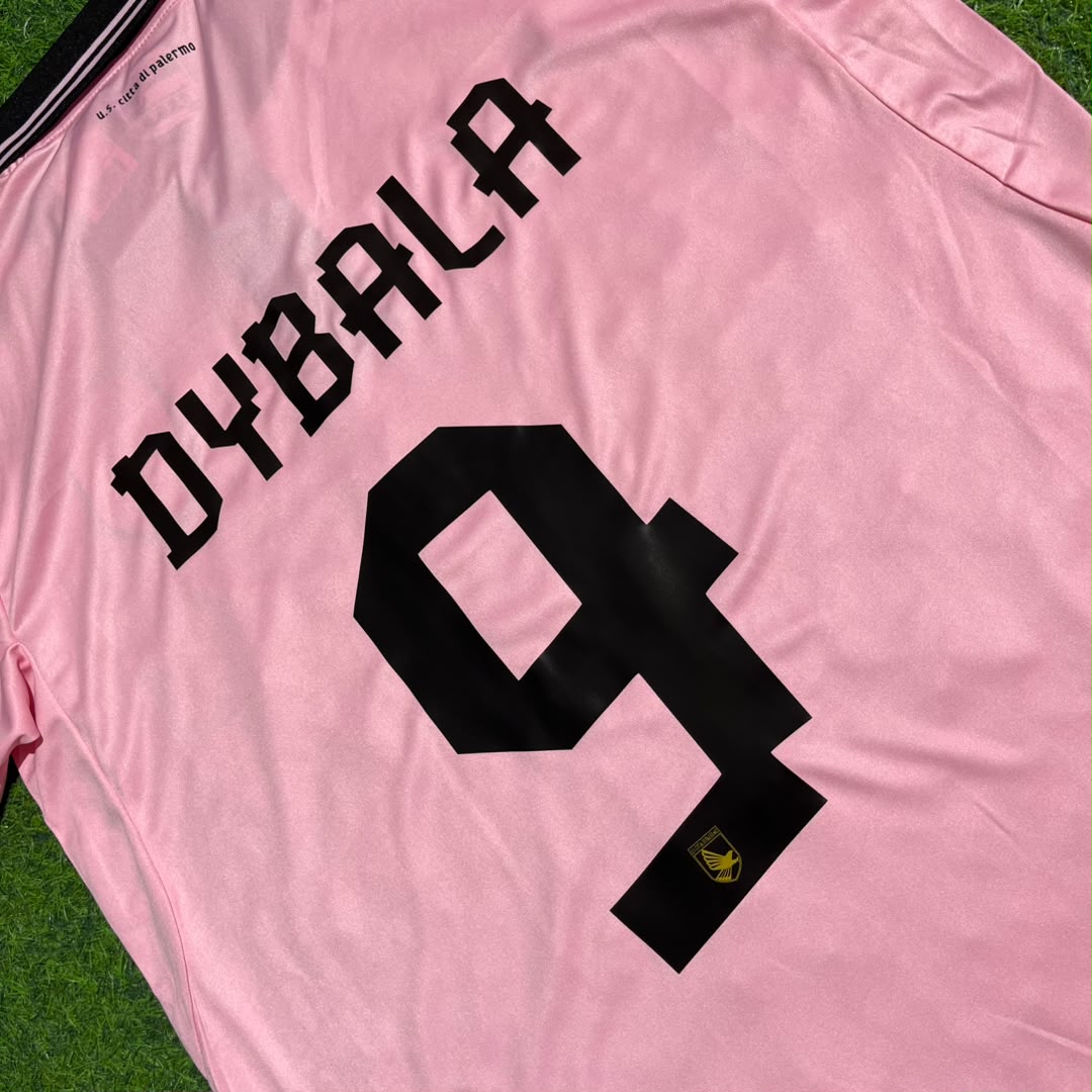 Paulo Dybala Palermo 2012/2013 Season Home Pink Retro Football Jersey Kit Trikot Maillot