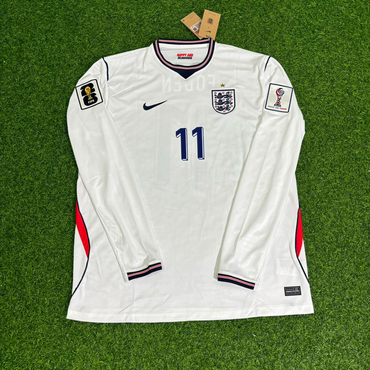 Phil Foden 11 – England WM 2026 Langarm Trikot