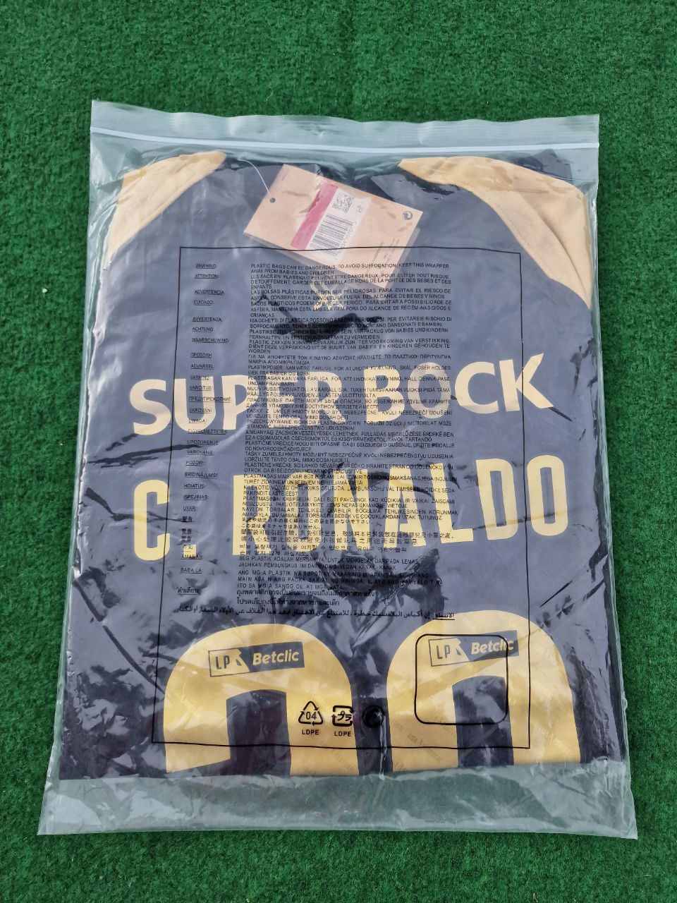 Cristiano Ronaldo Number 28 Sporting CP Golden Retro Football Jersey