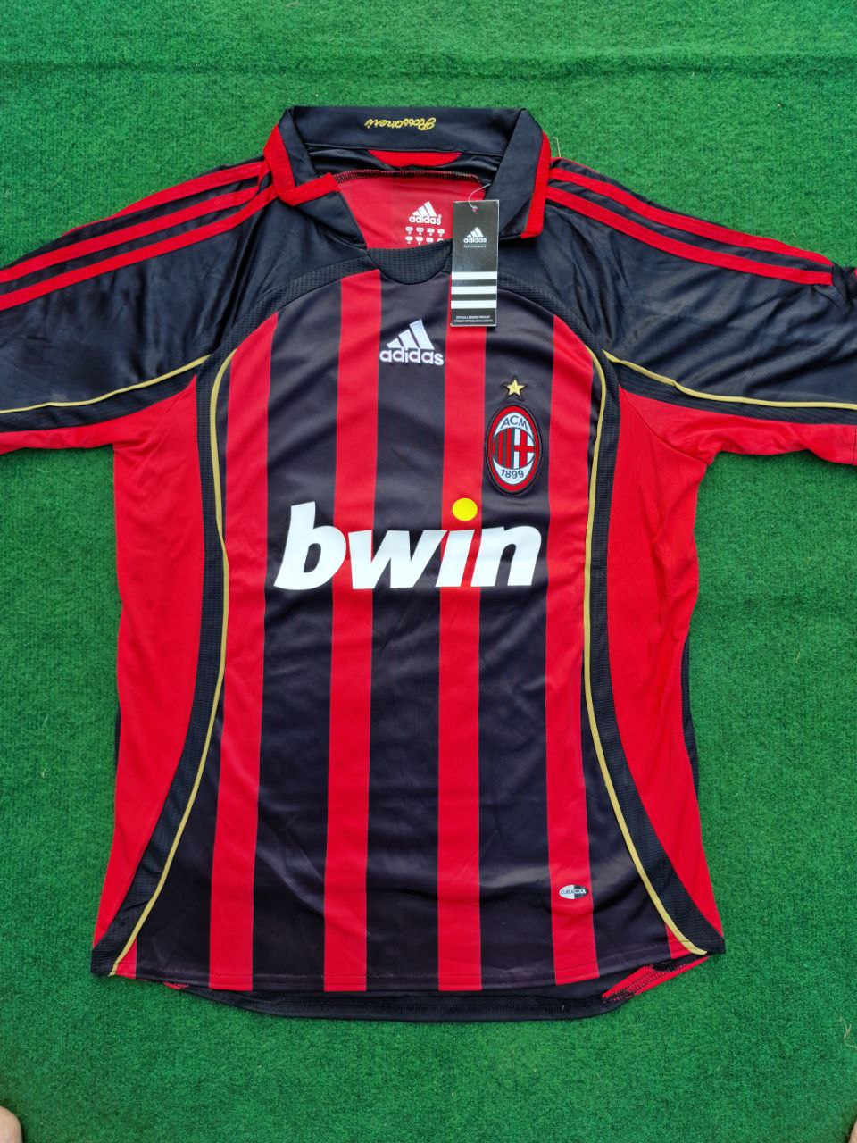 Clarence Seedorf 10 – AC Milan 2008-2009 Heim Gold Printing Retro Trikot – | Trikot | Maillot