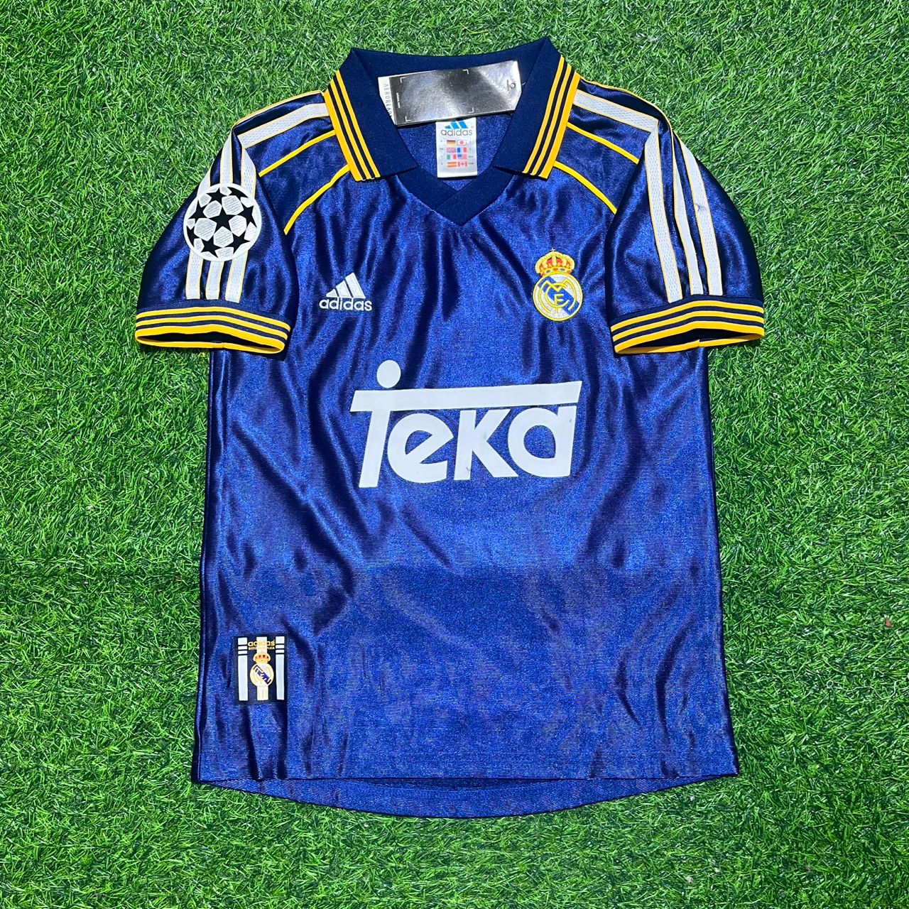 Predrag Mijatović 8- Real Madrid 1998-1999 Blue Retro Jersey Soccer Shirt