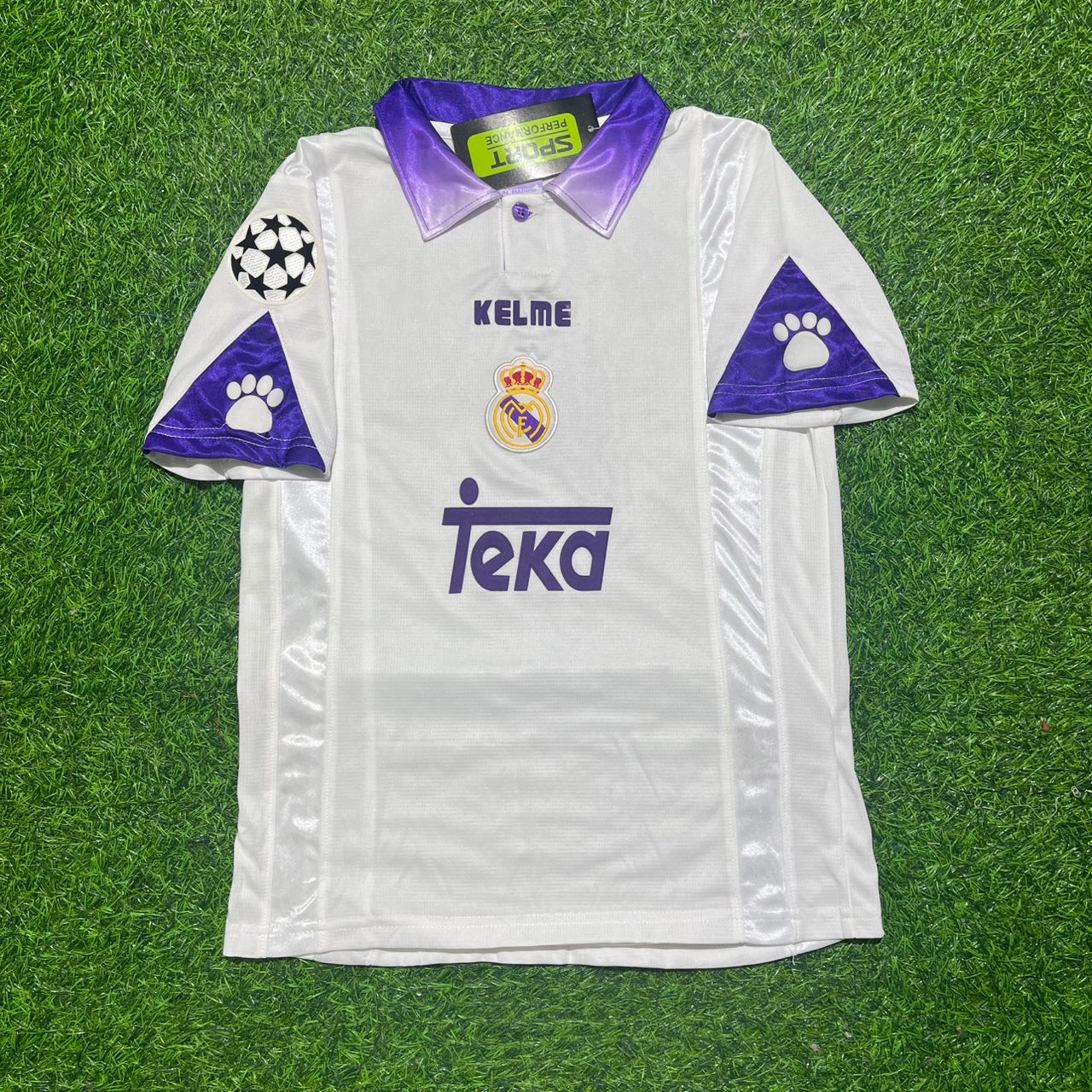 Predrag Mijatović 8- Real Madrid 1998-1999 Season Retro Vintage Jersey Soccer Shirt