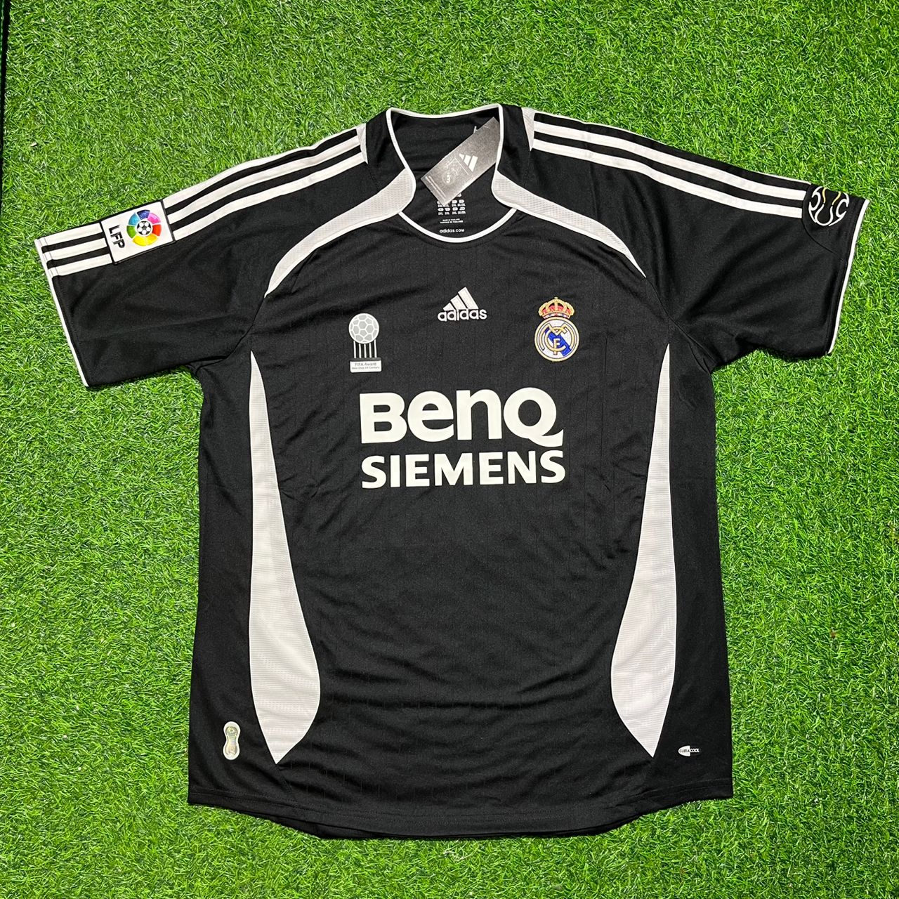 Raul Gonzalez Real Madrid 2006-2007 Black Jersey Soccer Shirt