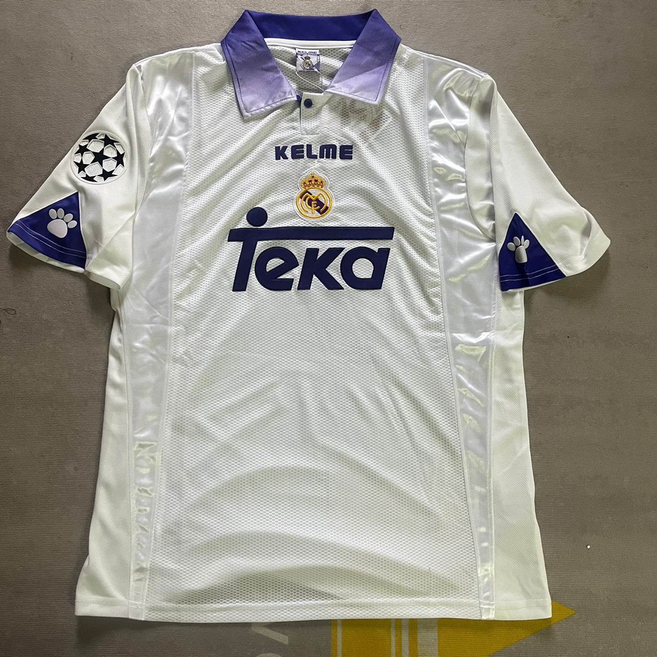 Raul Gonzalez Blanco Real 1998-1999 Season Retro Vintage Jersey Soccer Shirt