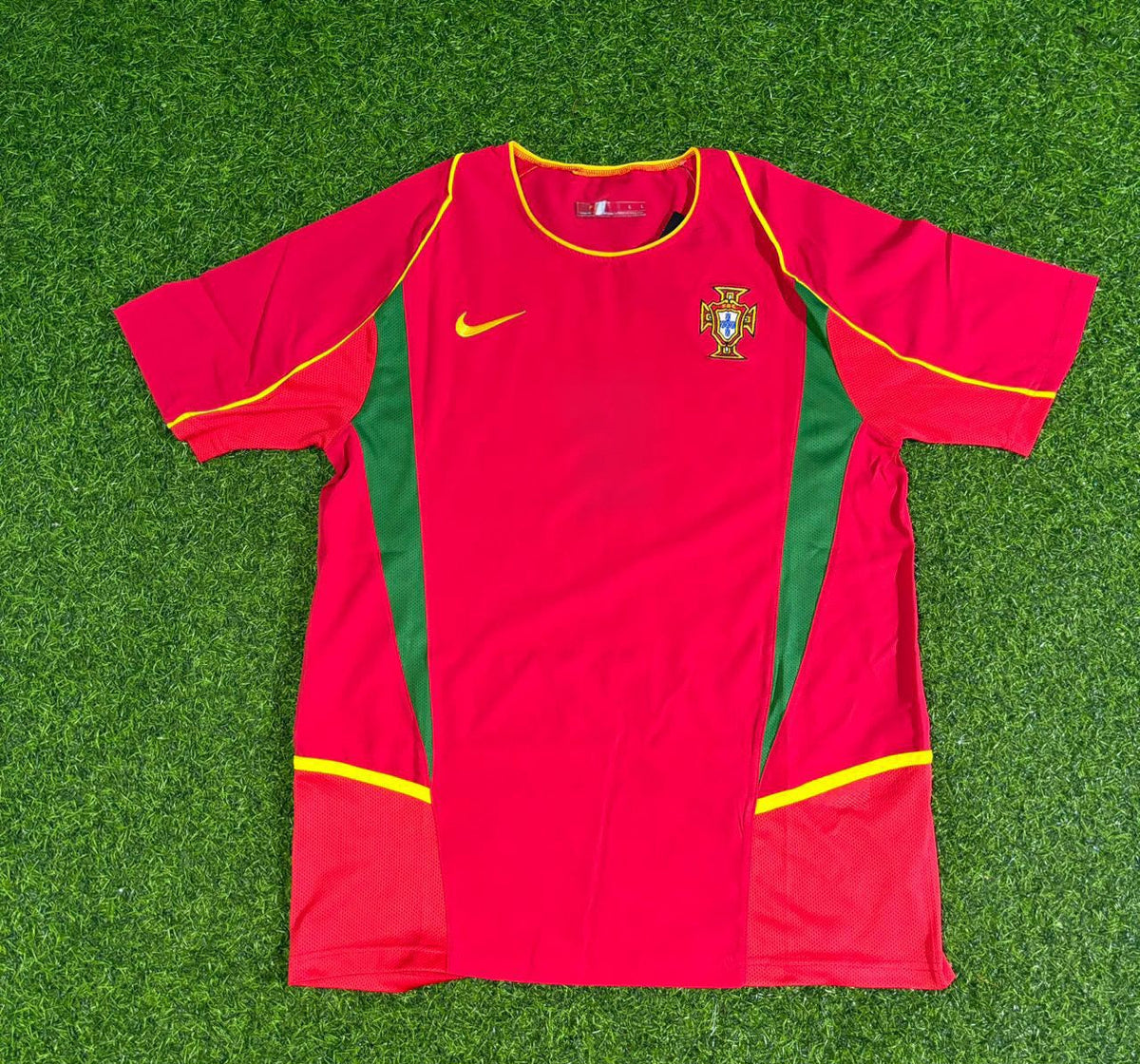 Fernando Couto #5 Portugal 2002 Retro Heim Rotes Fußballtrikot