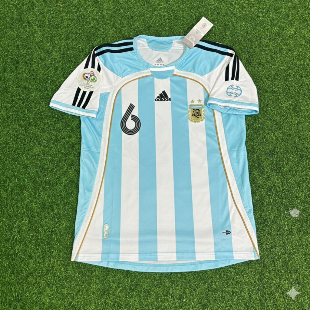 Gabriel Heinze Argentinien WM 2006 Retro Fußballtrikot
