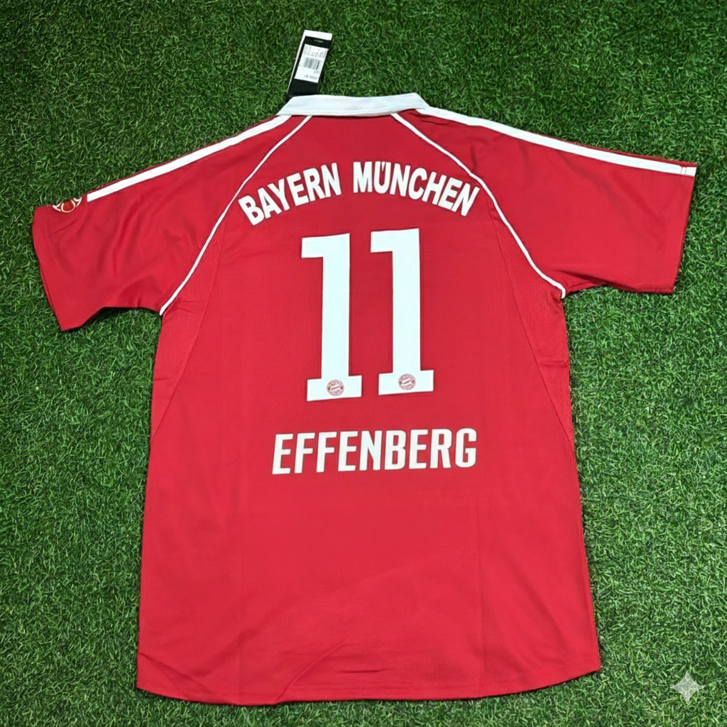 Stefan Effenberg München Rot Retro Fußballtrikot-Set