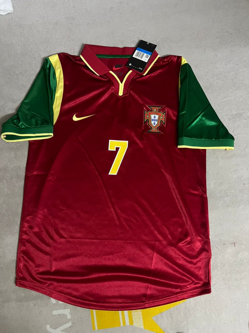 Luis Figo #7 Portugal 1998 WM Retro Trikot