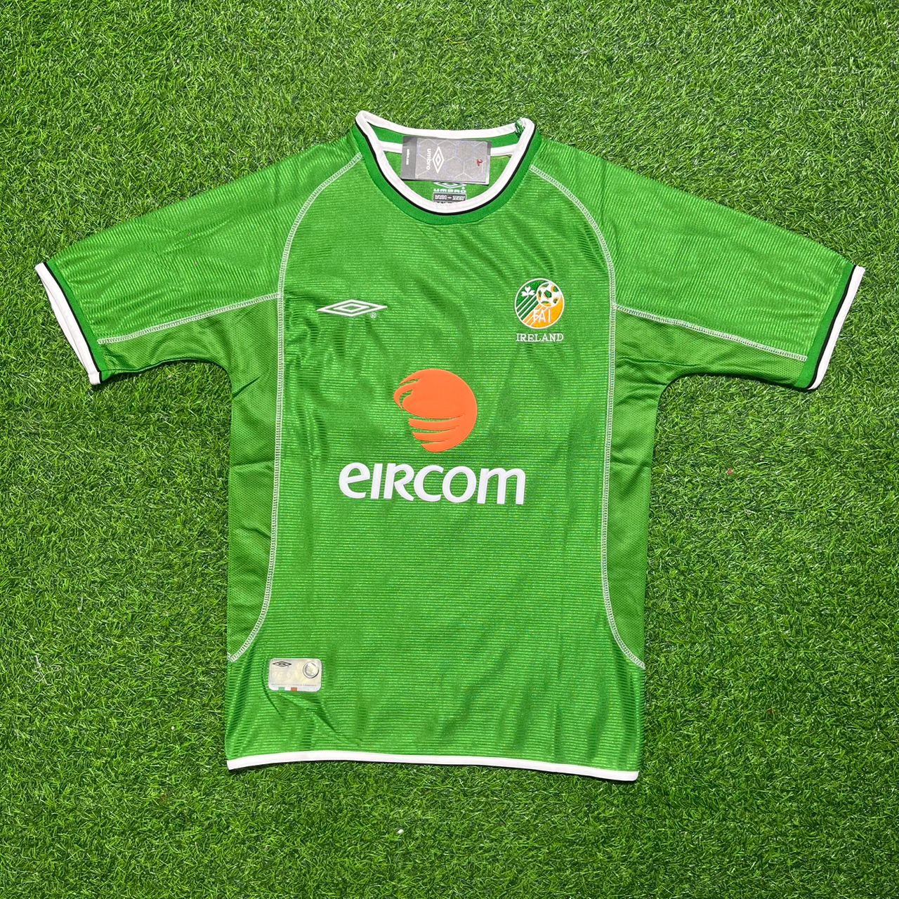 Robbie Keane Irland 2000/2002 Retro Grünes Fußballtrikot