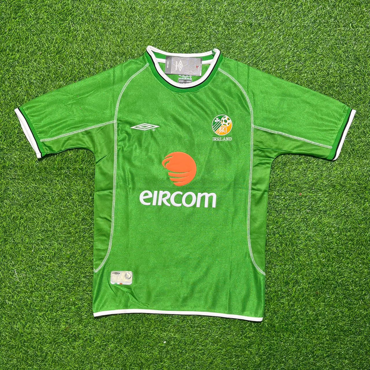 Tony Cascarino Ireland Retro Green Football Jersey