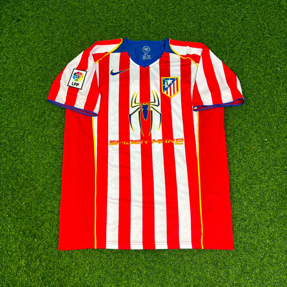 Sergio Kun Aguero #10 Atletico Madrid SpiderMan Retro Football Jersey