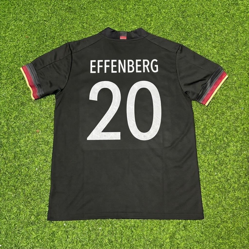 Stefan Effenberg #20 Deutschland Retro-Fußballtrikot Schwarz