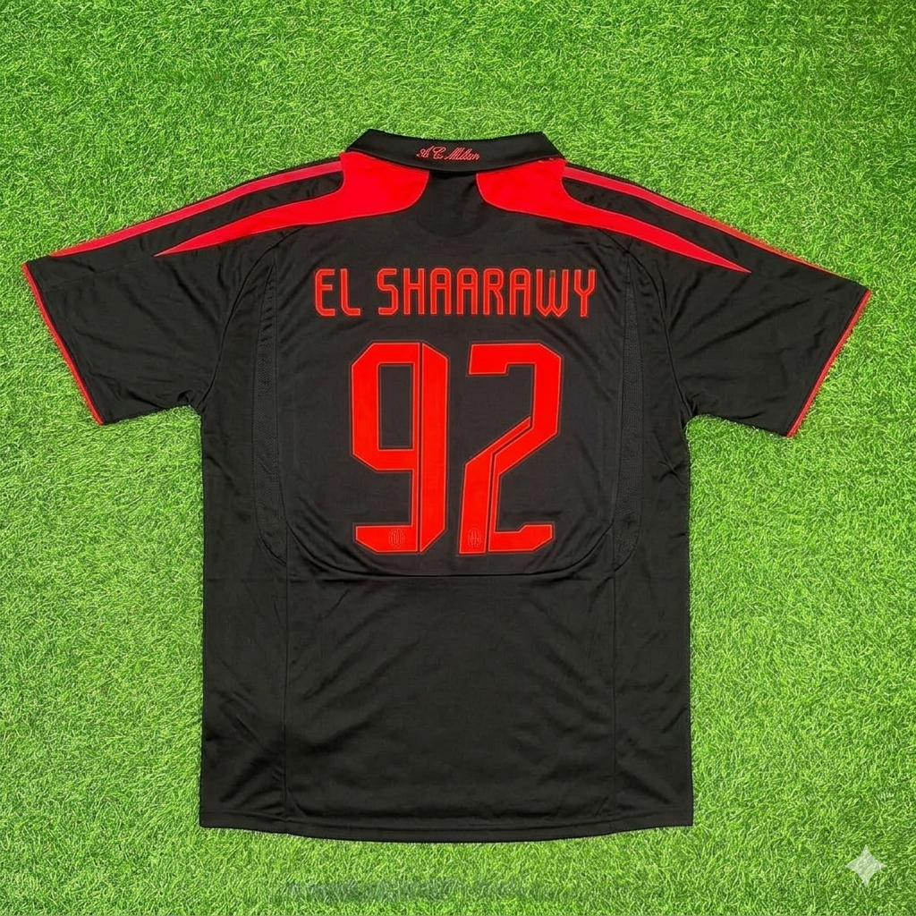 Stephen El Shaarawy AC Mailand Schwarzes Retro Ausweichtrikot