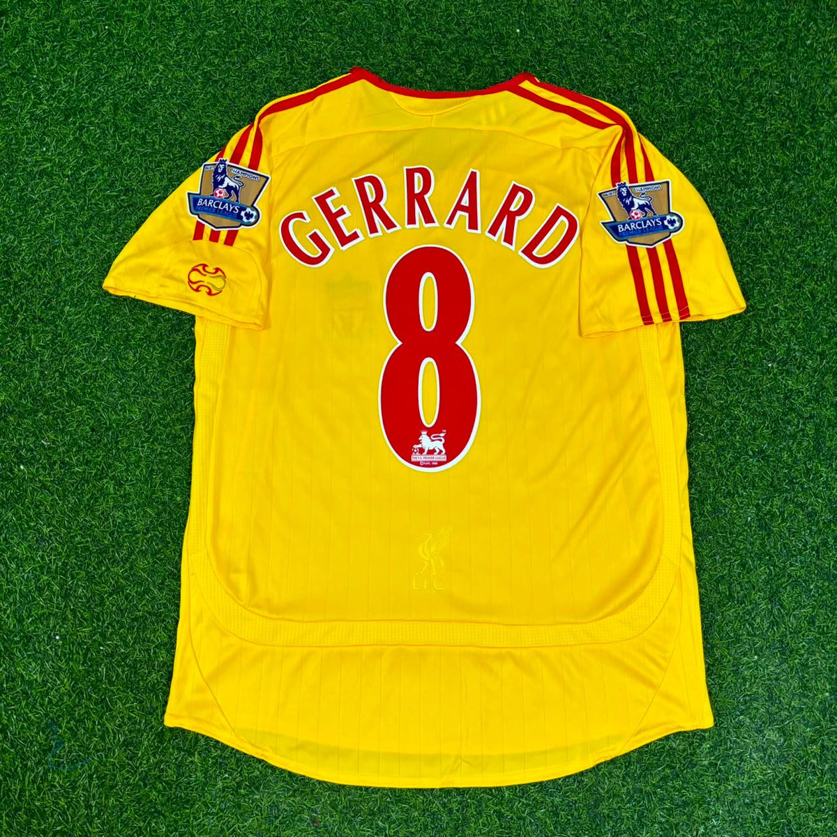 Steven Gerrard Liverpool 2006/2007 Gelb Retro Fußballtrikot