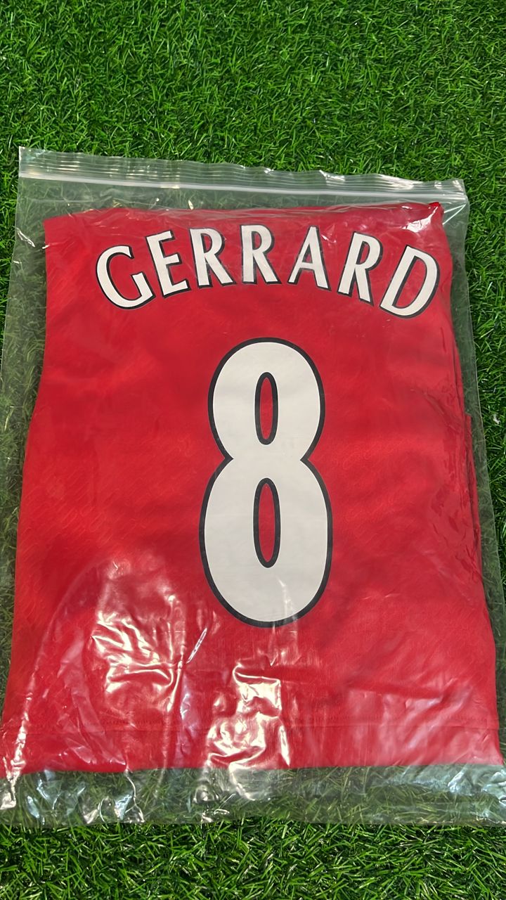 Steven Gerrard 8 – Liverpool 2005 Champions League Finale Istanbul – Kinder-Trikot für Kinder – | KinderTrikot | Maillot Enfant Personnalisable Fußballtrikot
