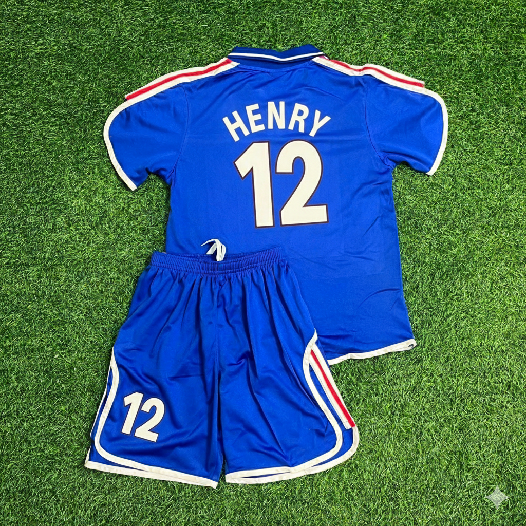 Thierry Henry 12 – Frankreich EURO 2000 2002 Retro Kinder Trikot